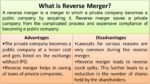 Reverse Merger What Is It Advantages Disadvantages Efm