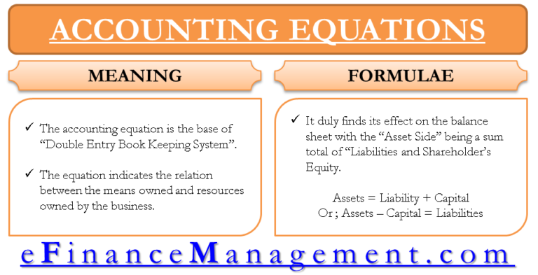 Fundamental Accounting Equation Elements Example With Transactions