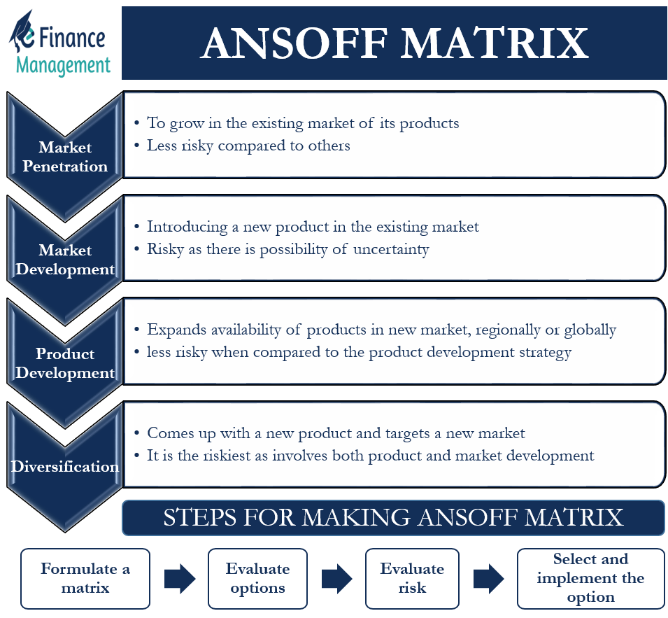 Ansoff Matrix Meaning Strategies Steps And Examples EFM