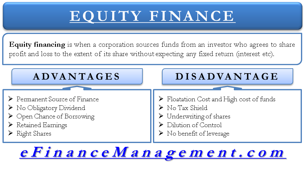 Benefits and Disadvantages of Equity Finance