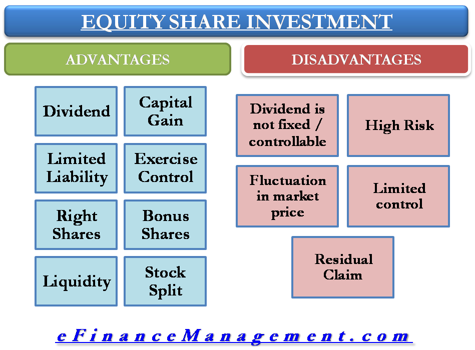share issue advantages and disadvantages