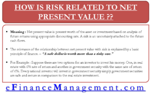How is Risk related to Net Present Value
