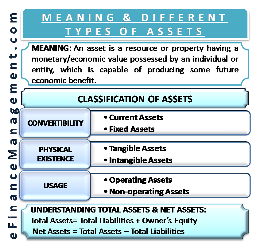 Meaning and Different Types of Assets