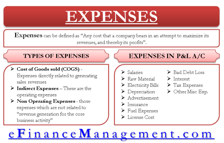 Expenses Definition With Example