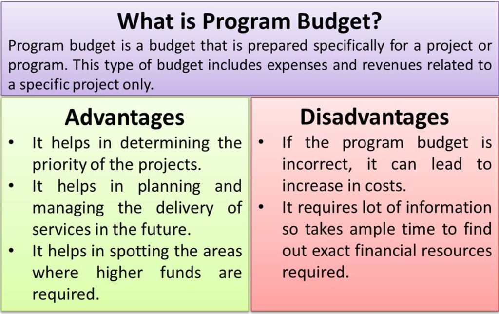 what-is-program-budget-advantages-disadvantages-efm