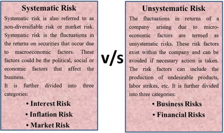 Systematic Vs Unsystematic Risks | Meaning, Key Differences | EFM