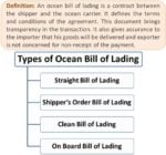 Types Of Ocean Bill Of Lading | EFinanceManagement