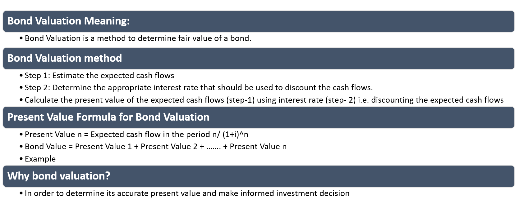 Bond Valuation