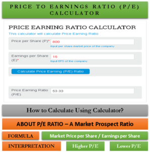 Price to Earnings (PE) Ratio Calculator
