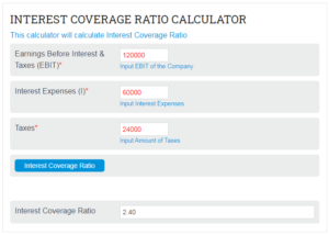 Interest Coverage Ratio Calculator