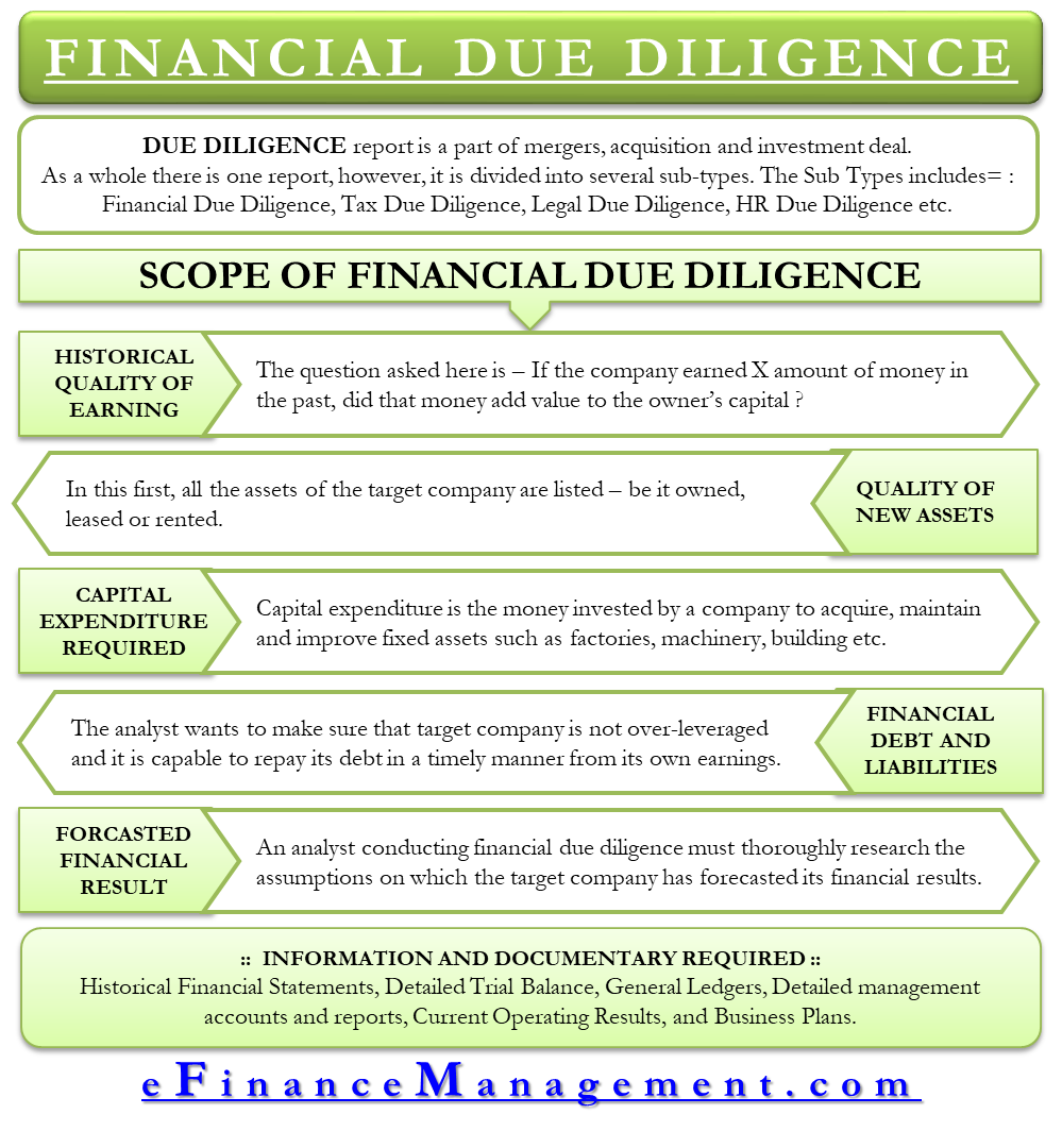 transaction services financial due diligence case study