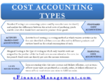 Types of Cost Accounting | Standard, Activity Based, Marginal, Lean | eFM