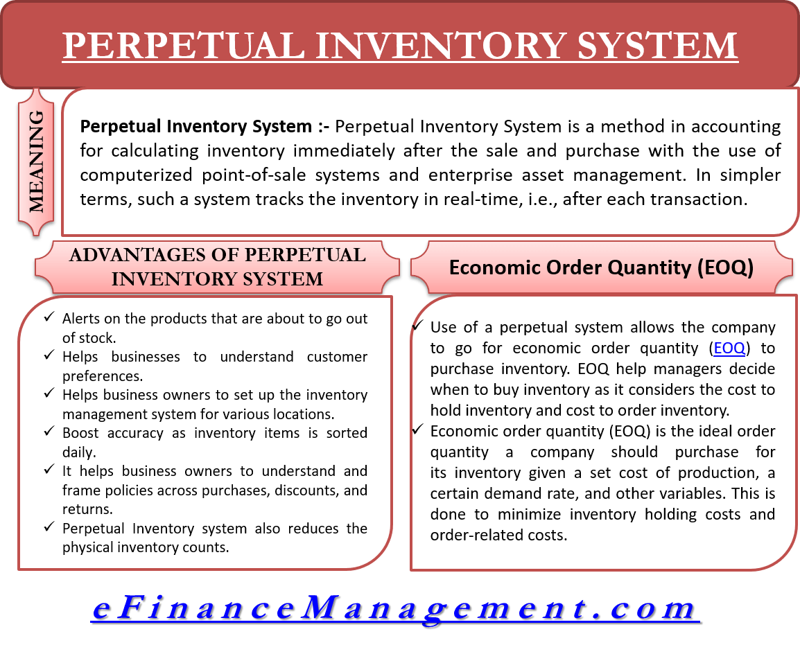 Perpetual Inventory System Meaning, Advantages And More