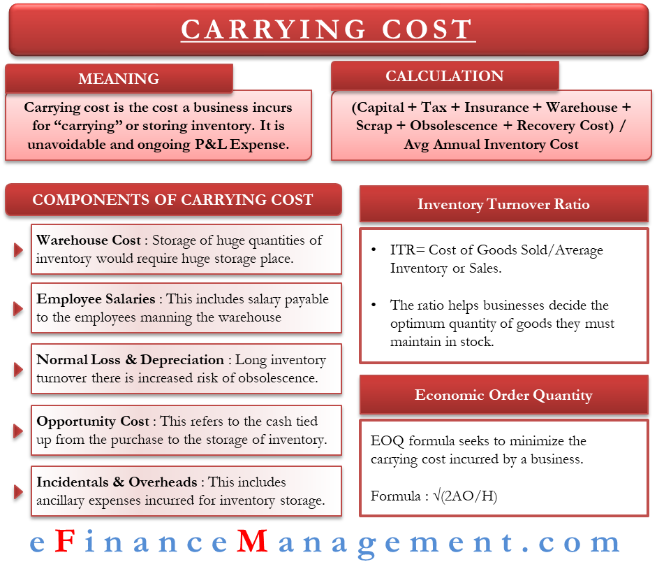 Carrying Cost Why You Shouldn T Avoid It Efinancemanagement