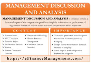 Management Discussion and Analysis