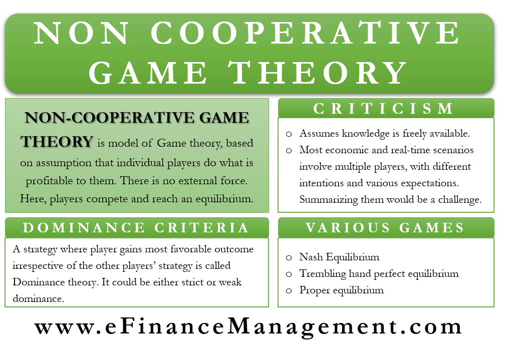 Non Cooperative Game Theory