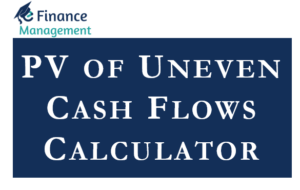 PV of Uneven Cash Flows Calculator