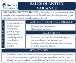 Sales Quantity Variance