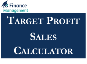 Target Profit Sales Calculator