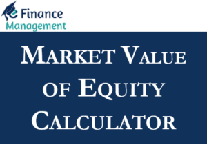 Market Value of Equity Calculator