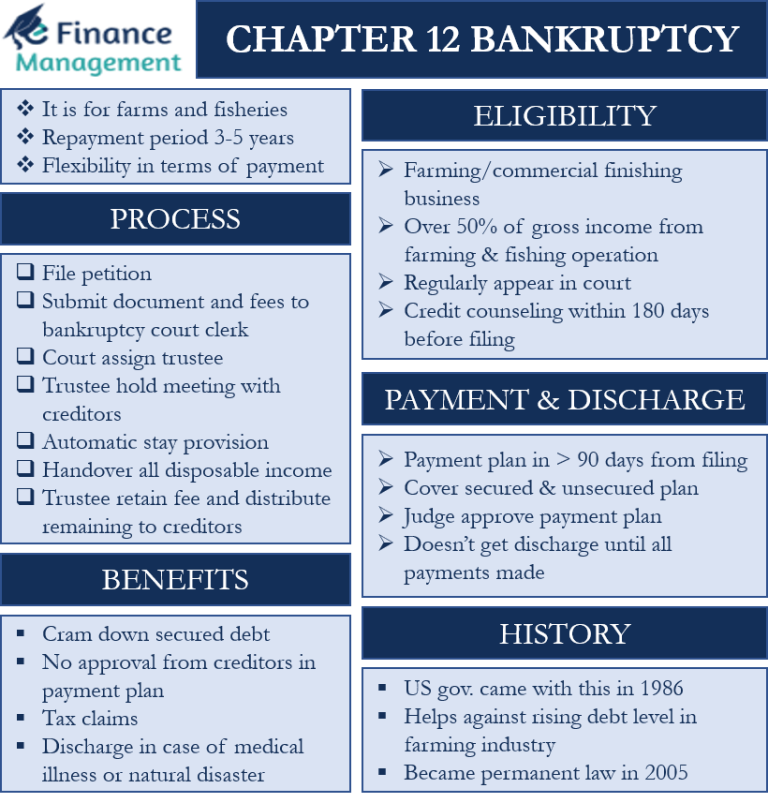 Chapter 12 Bankruptcy | Meaning, History, Process, Eligibility And Benefits