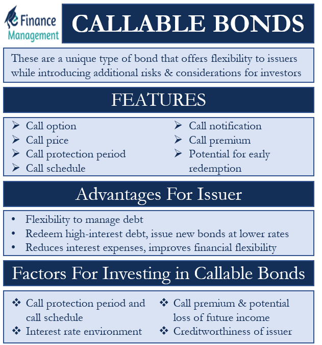 Callable Bonds Meaning Features Advantages Risk Factors